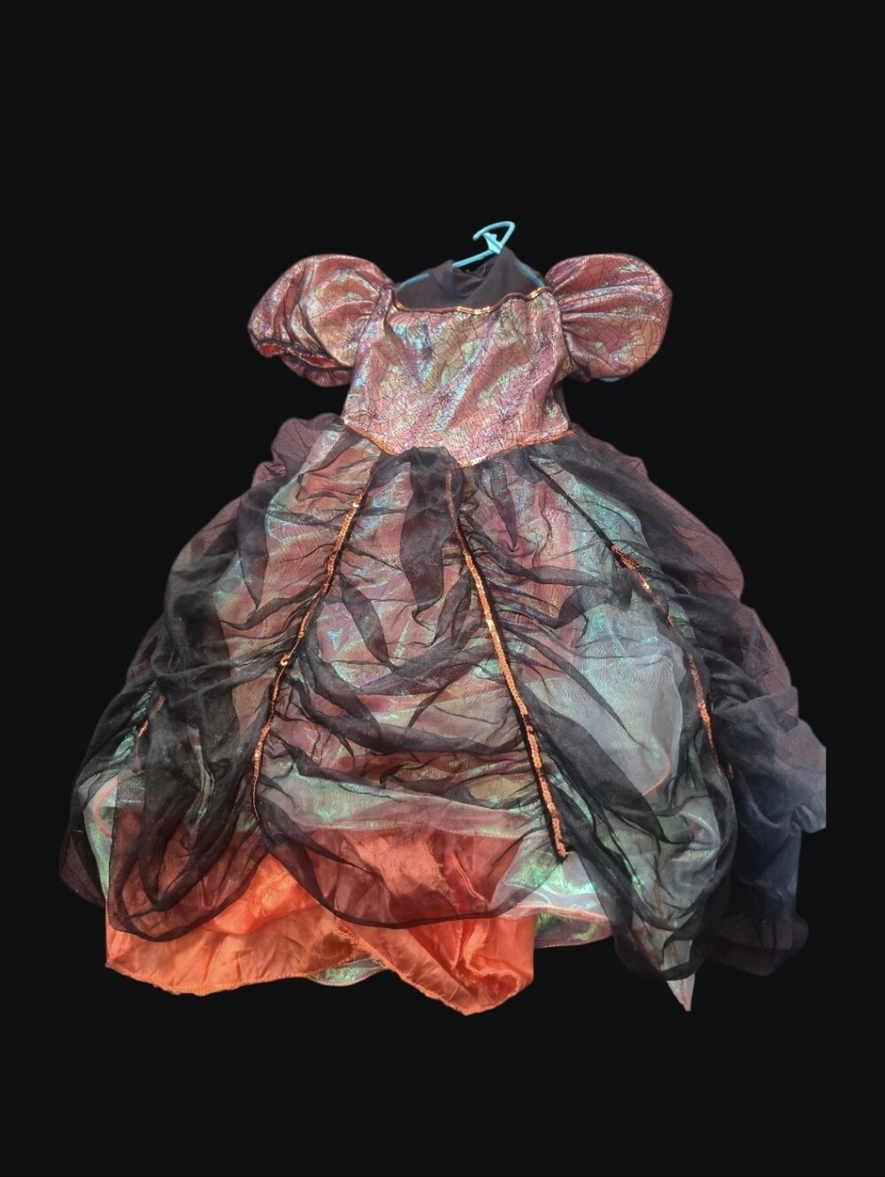 Iridescent Black and Copper Kids' Costume Dress
